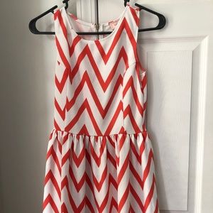 Chevron Peach Dress- love...ady